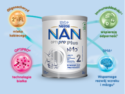 Darmowe próbki dla dzieci mleko następne Nestle Nan Optipro® Plus 2 HMO
