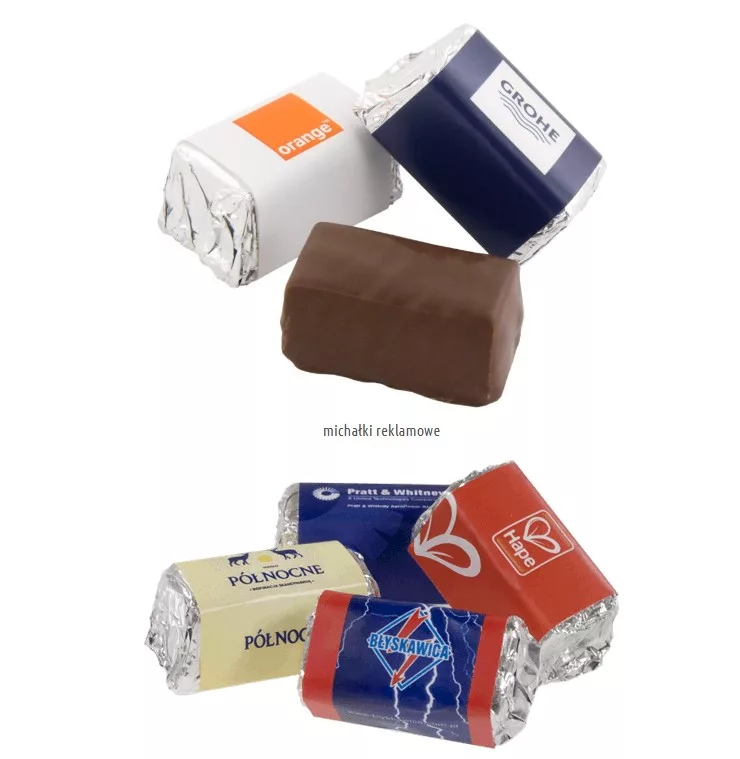 Próbki słodyczy reklamowych dla firm