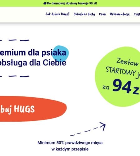 Darmowe próbki karmy Hugs – spersonalizowana próbka dla Twojego psa