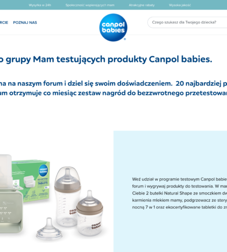 Darmowe probki Canpol Babies – dolacz do Mam Testerek marzec 2026