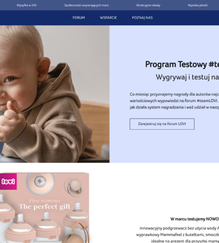 Darmowe probki LOVI – program testowy butelek i smoczkow 2026