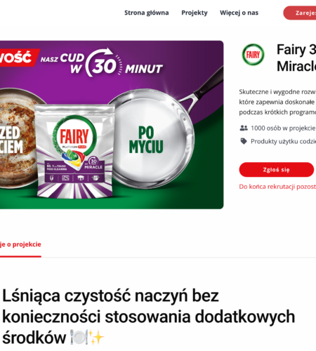 Darmowe kapsułki Fairy do zmywarki – jak zgłosić się do testów?