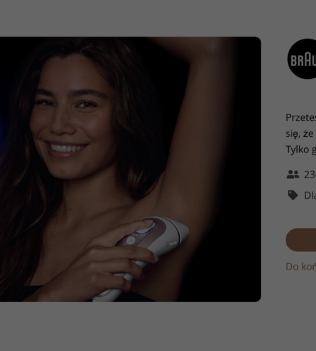 Darmowe testowanie Braun – depilatory i urządzenia IPL