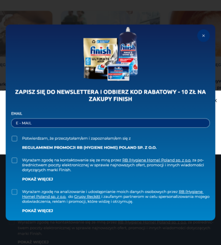 Darmowe testowanie Finish Ultimate PLUS – zestaw do zmywarki dla 150 osób