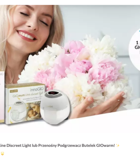 Darmowe testowanie InnoGIO – laktator lub podgrzewacz dla rodziców