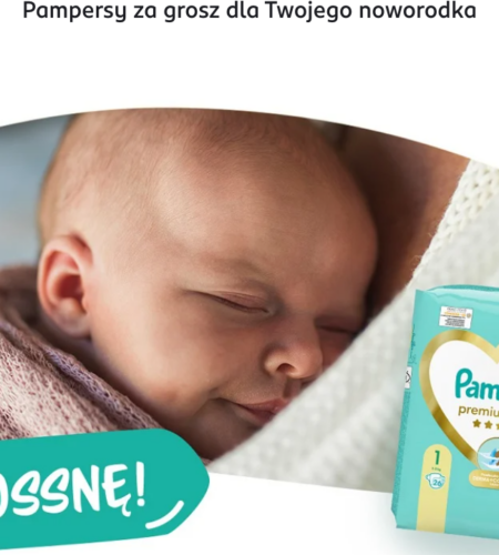 Pieluszki Pampers za 1 grosz w Rossmannie