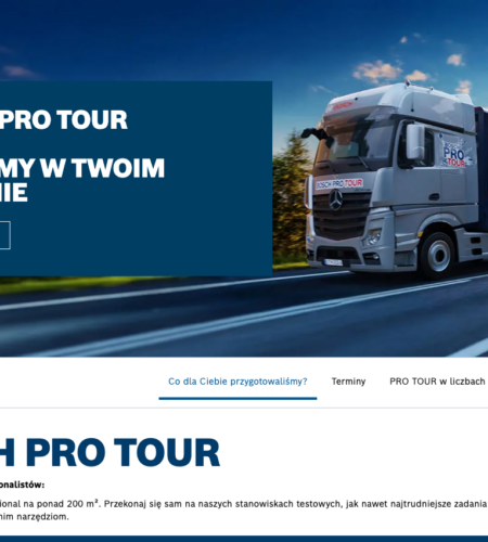 Bosch PRO Tour za darmo: wejście, testy narzędzi i upominek