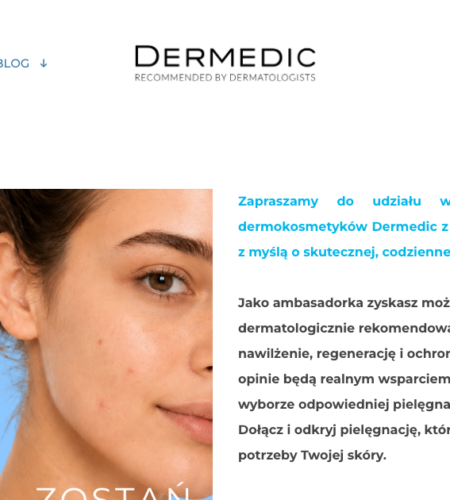 Darmowe testowanie Dermedic: program ambasadorski