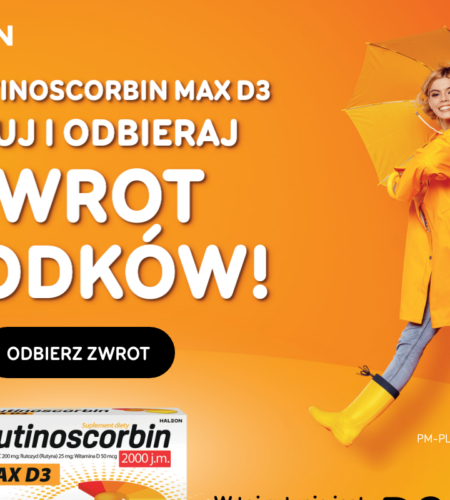 Rutinoscorbin MAX D3 prawie za darmo: zwrot do 25 zł